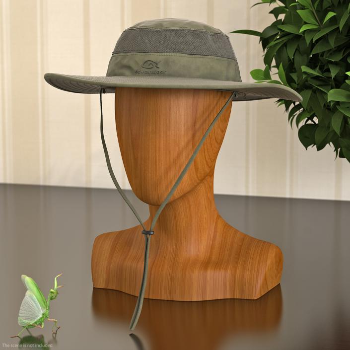 3D model Green Outdoor Fishing Hat