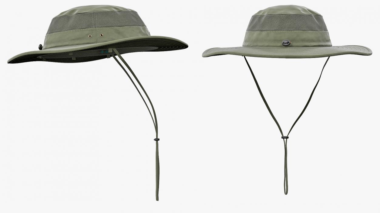 3D model Green Outdoor Fishing Hat