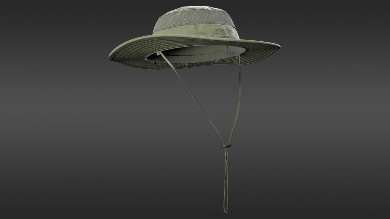 3D model Green Outdoor Fishing Hat