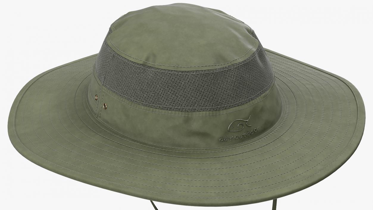 3D model Green Outdoor Fishing Hat