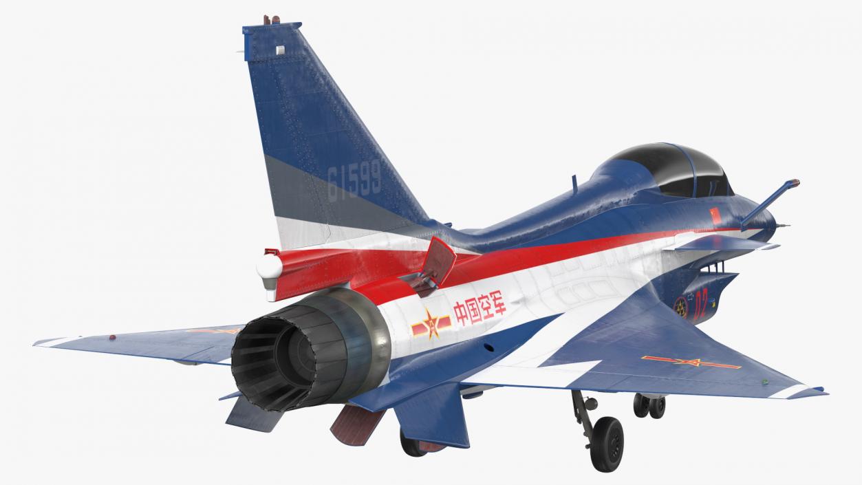 Chengdu J10 S Aerobatic Tandem Exterior Only 3D model