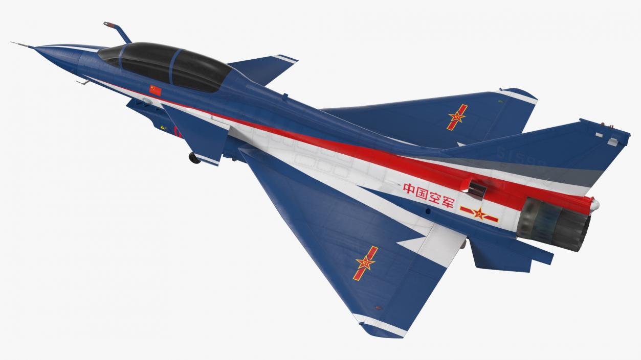 Chengdu J10 S Aerobatic Tandem Exterior Only 3D model