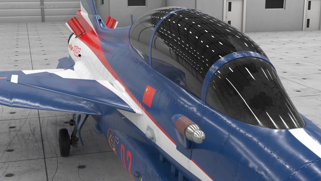 Chengdu J10 S Aerobatic Tandem Exterior Only 3D model