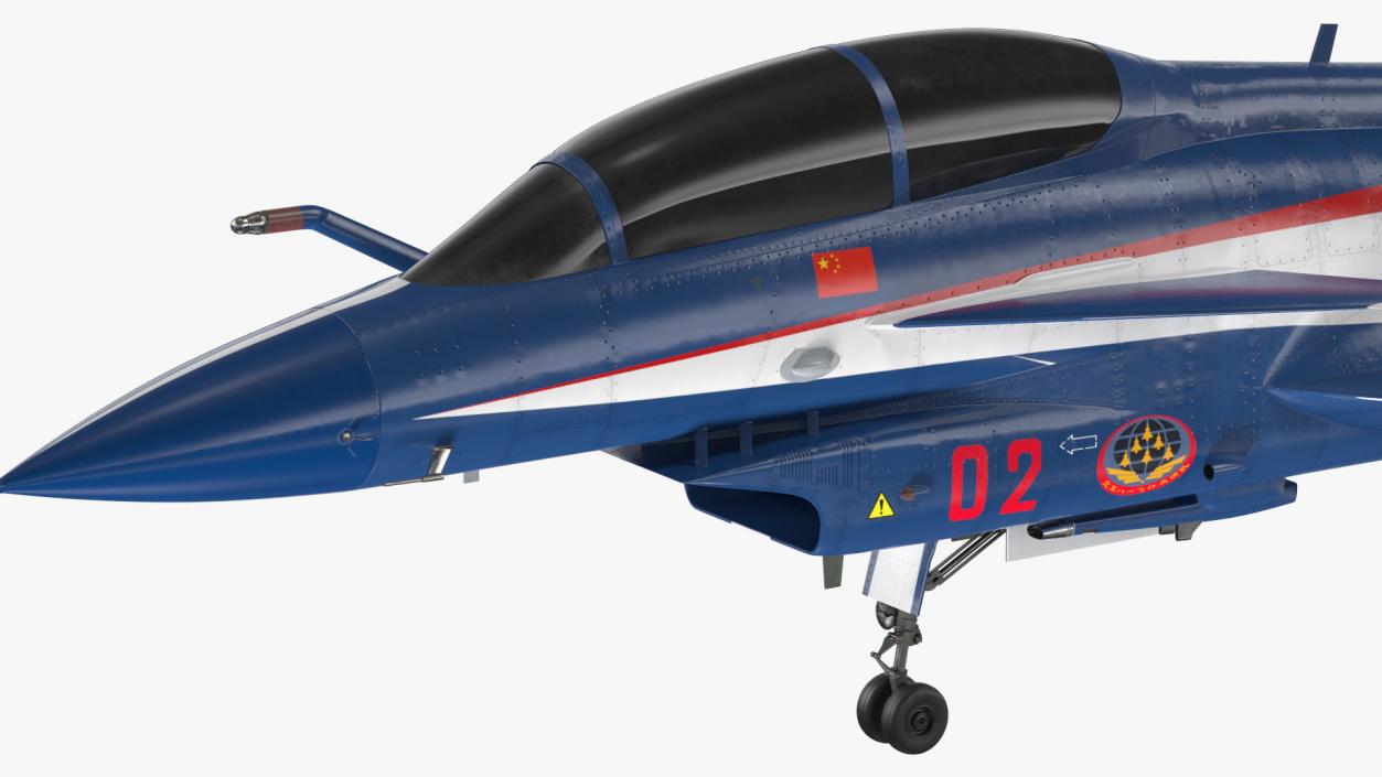 Chengdu J10 S Aerobatic Tandem Exterior Only 3D model