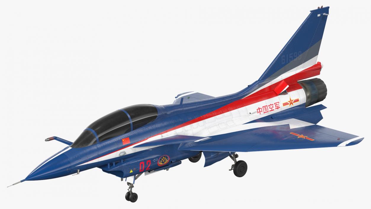 Chengdu J10 S Aerobatic Tandem Exterior Only 3D model