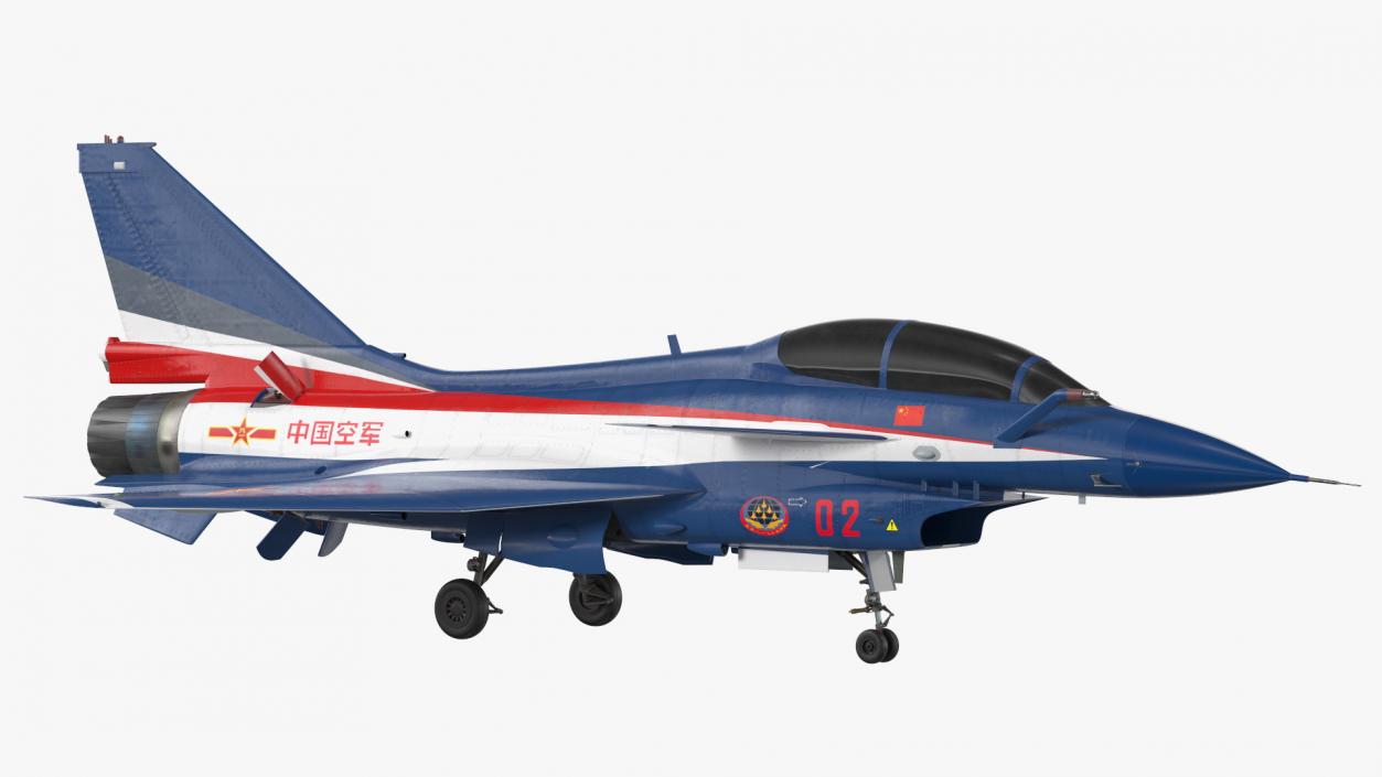 Chengdu J10 S Aerobatic Tandem Exterior Only 3D model