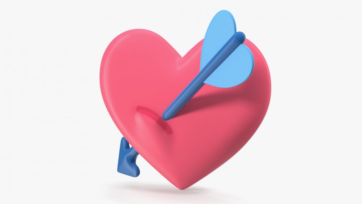 Heart with Arrow Emoji 3D