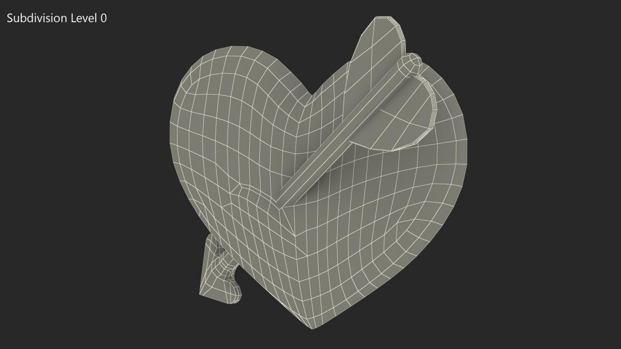 Heart with Arrow Emoji 3D