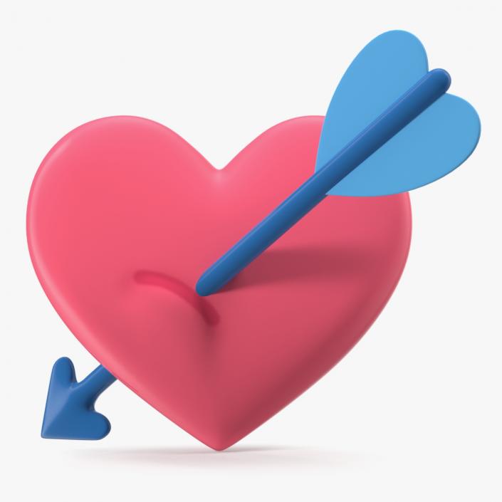 Heart with Arrow Emoji 3D