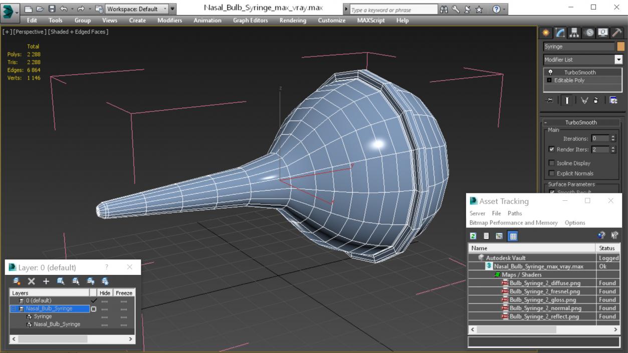 3D Nasal Bulb Syringe model