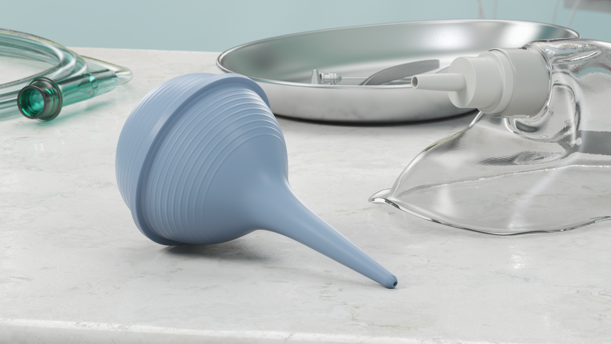 3D Nasal Bulb Syringe model