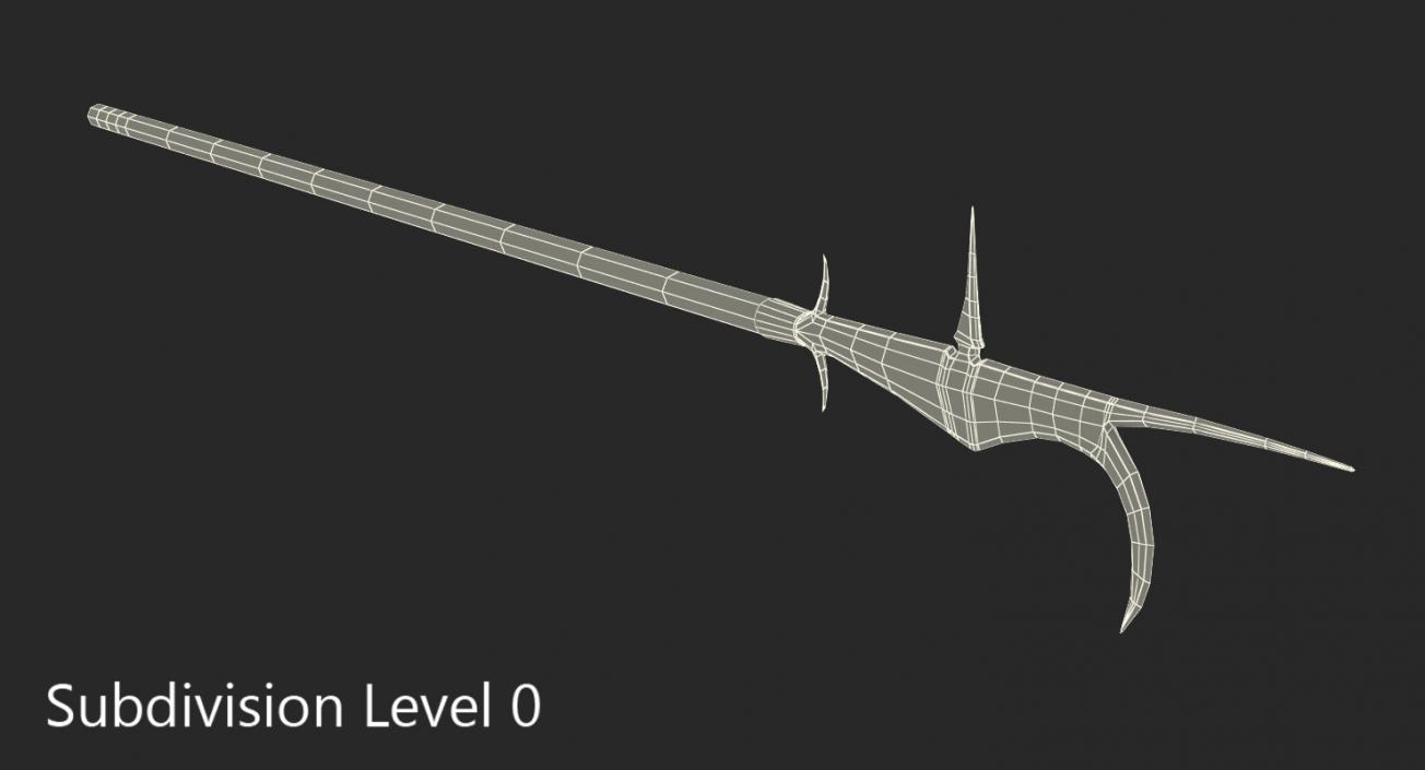 3D model Guisarme Pole Weapon