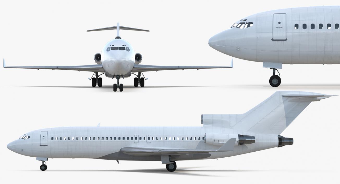 3D model Boeing 727-100 Private Generic