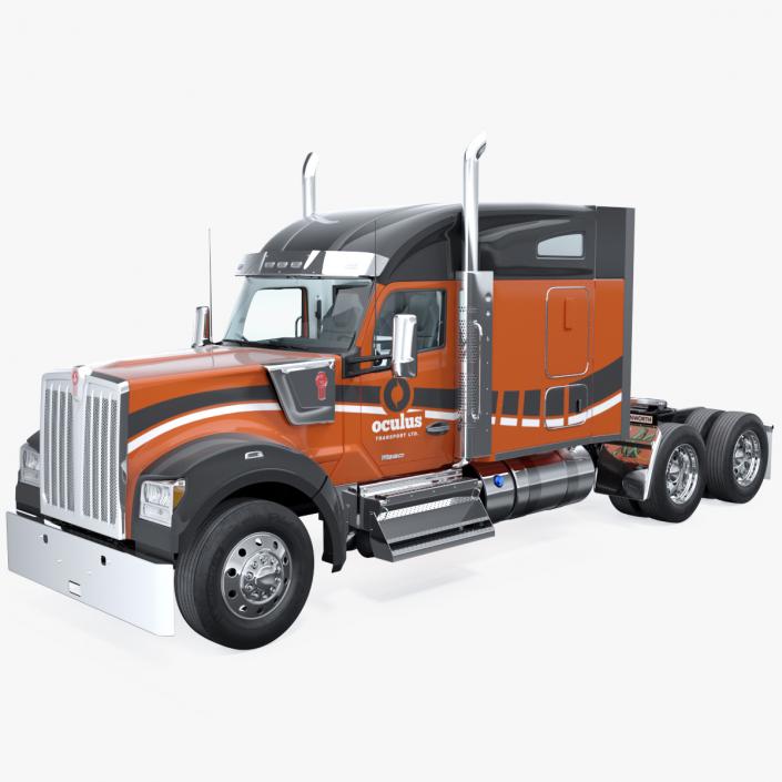 3D model Kenworth W990 Rigged