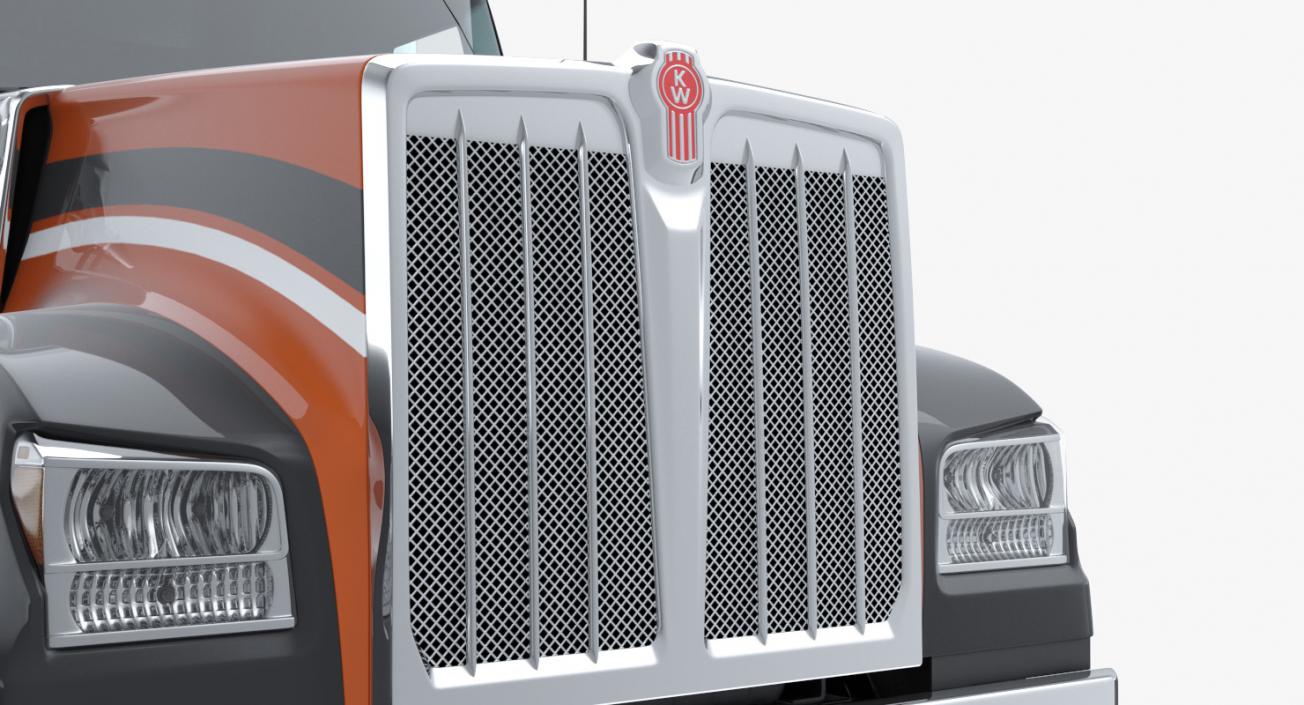 3D model Kenworth W990 Rigged