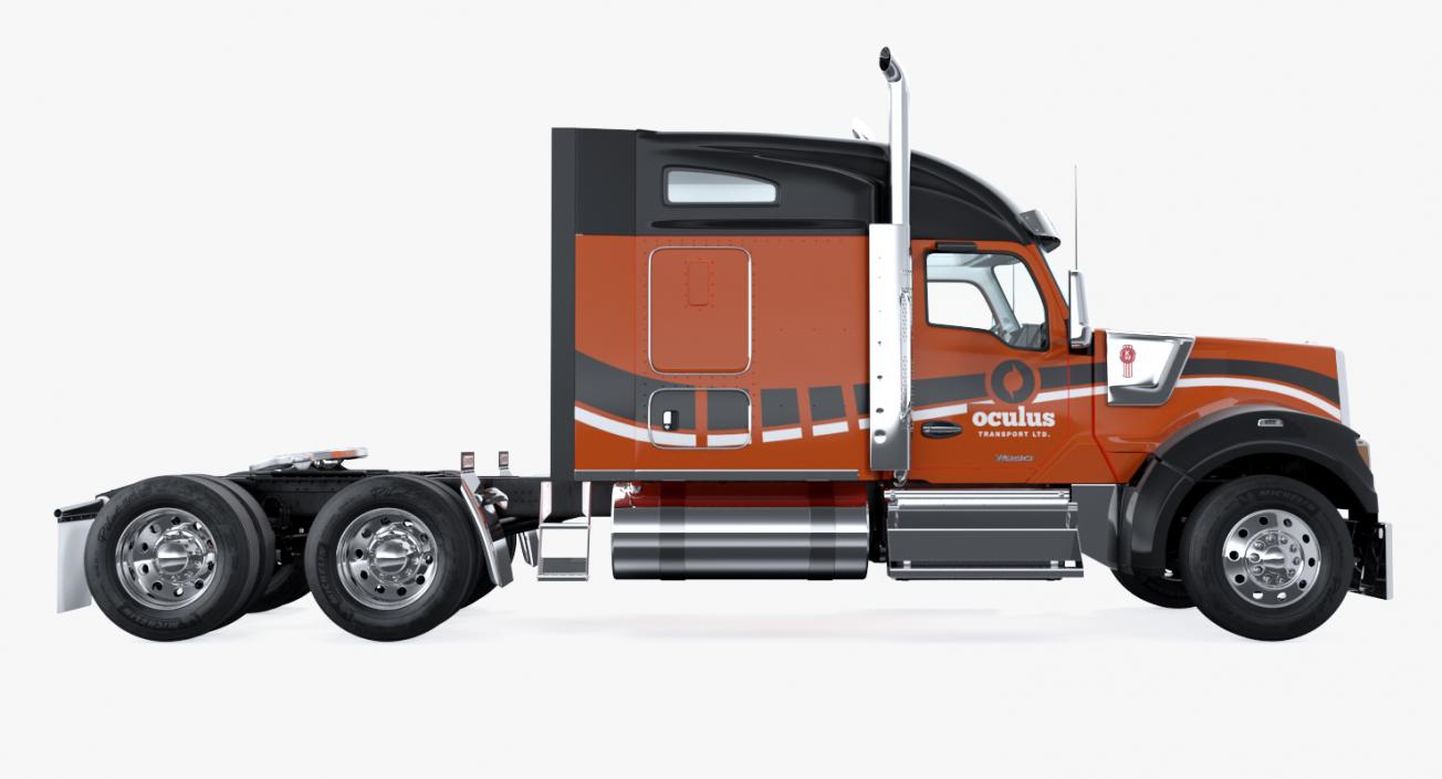 3D model Kenworth W990 Rigged