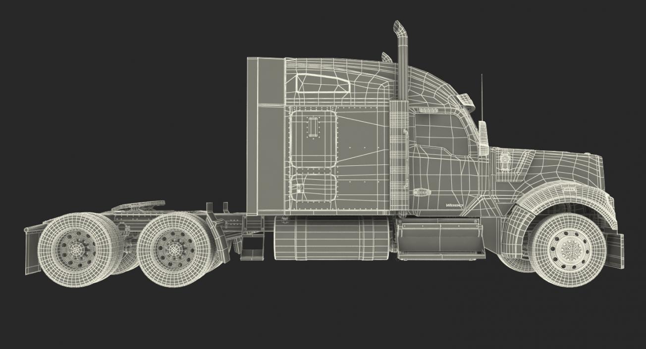 3D model Kenworth W990 Rigged