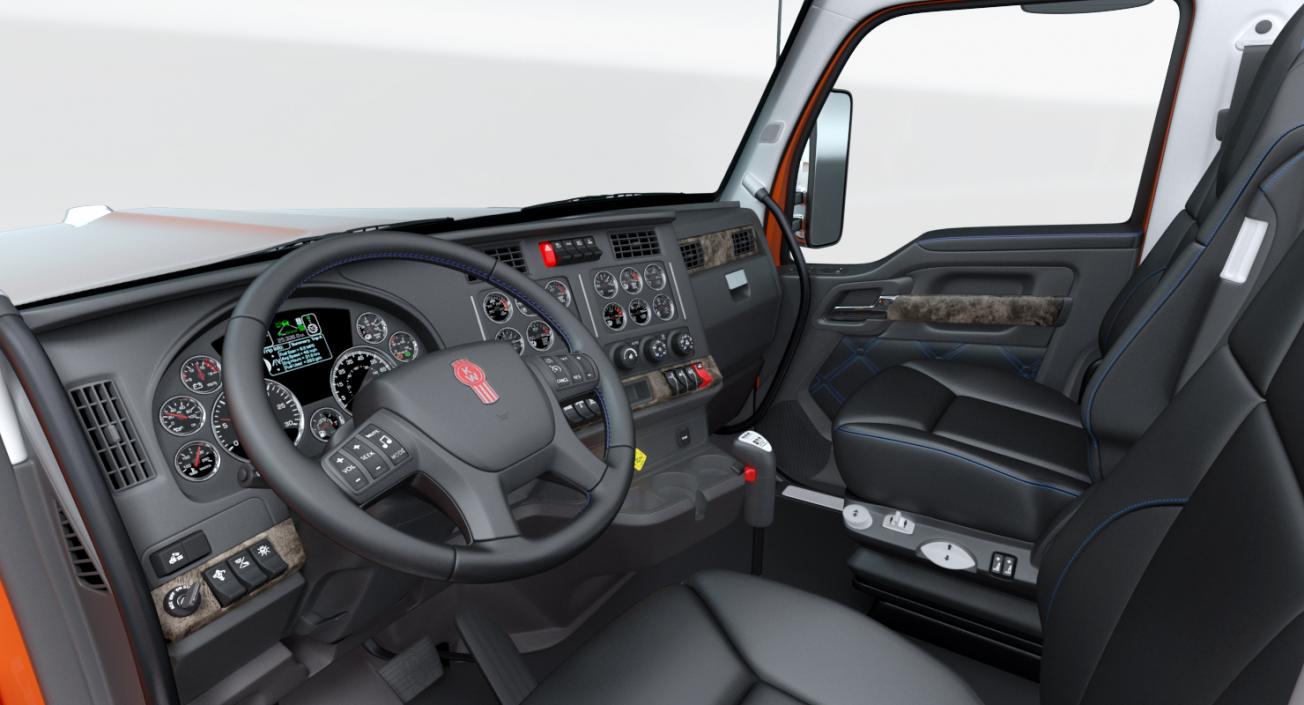 3D model Kenworth W990 Rigged