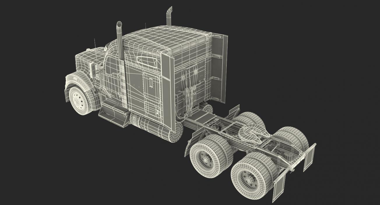 3D model Kenworth W990 Rigged