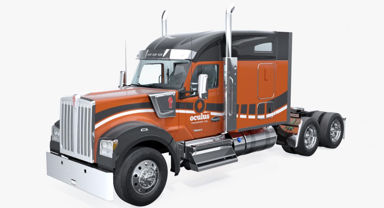 3D model Kenworth W990 Rigged