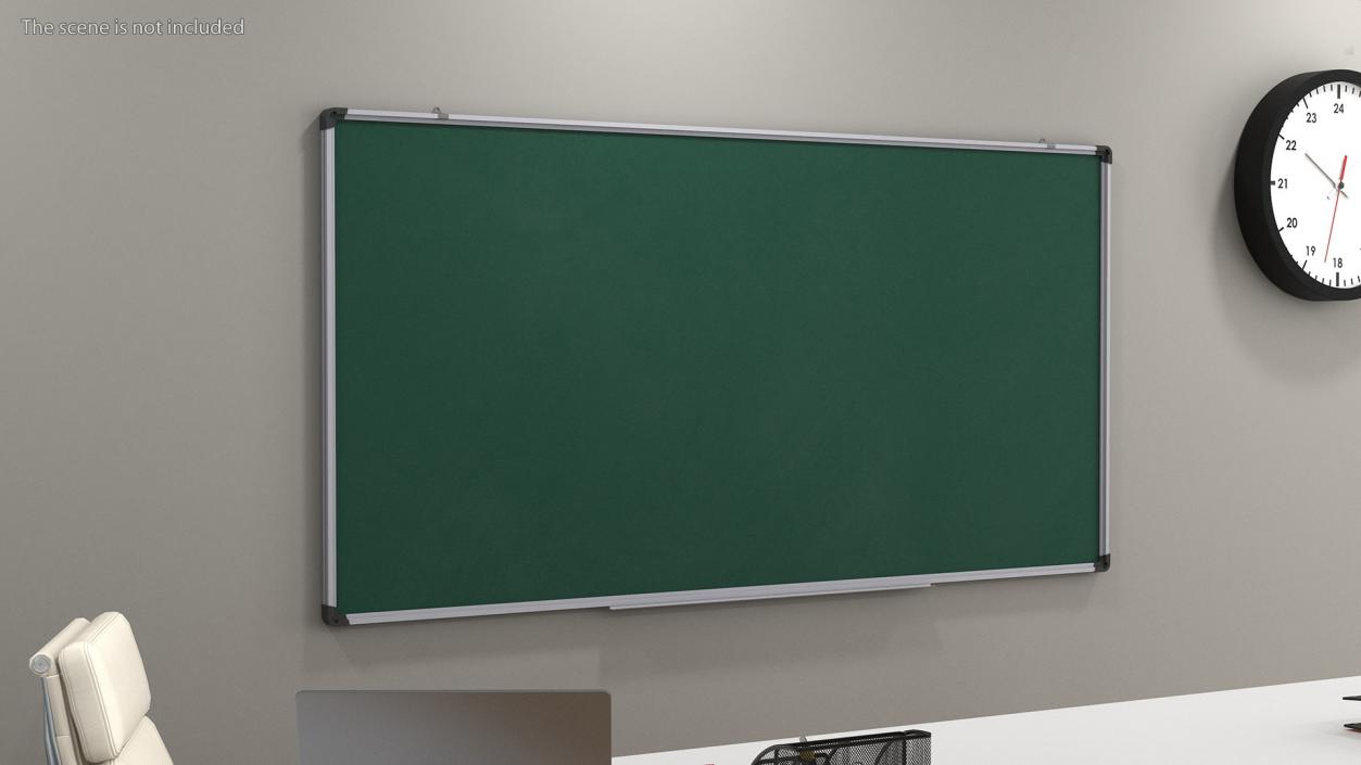 School chalkboard 3D