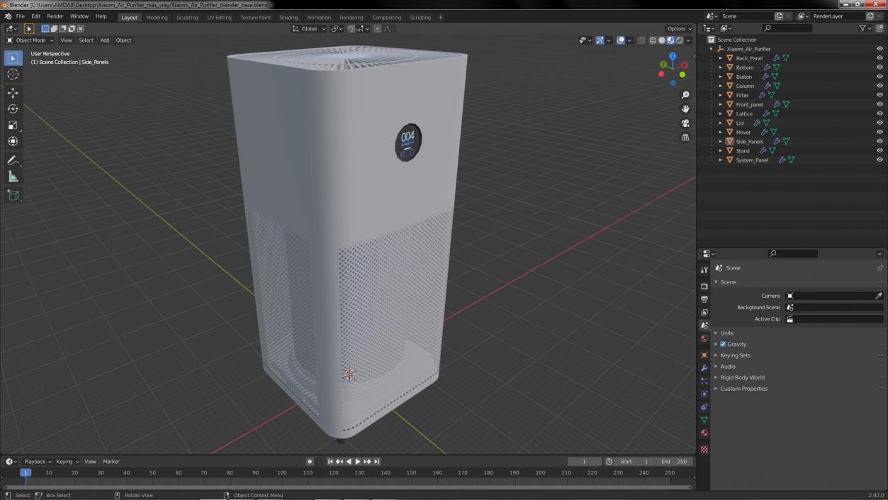 Xiaomi Air Purifier 3D model