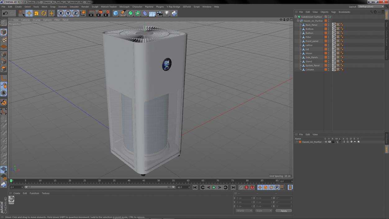 Xiaomi Air Purifier 3D model