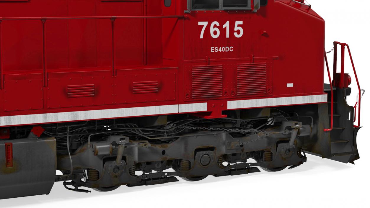 3D Locomotive Canadian Pacific with Tarpaulin Freight Wagon