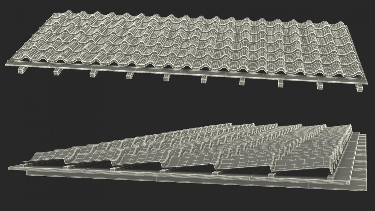 3D Roofing Materials Collection model