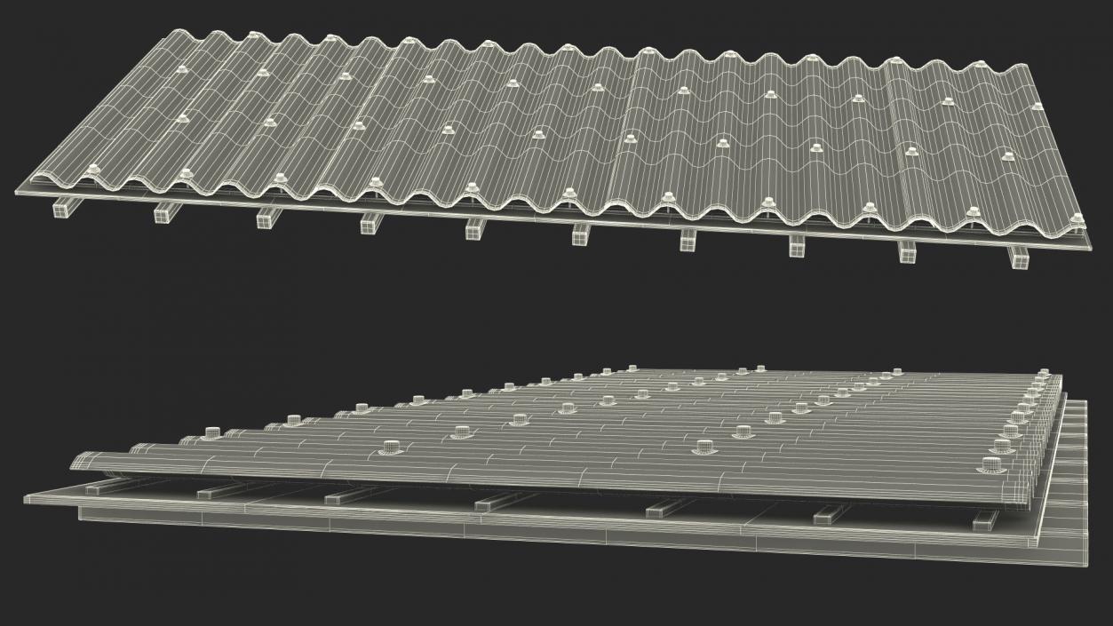 3D Roofing Materials Collection model