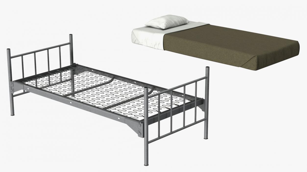 Military Bunk Bed Worn 3D