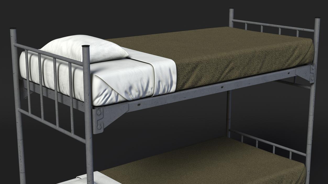 Military Bunk Bed Worn 3D