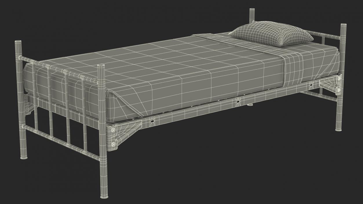 Military Bunk Bed Worn 3D