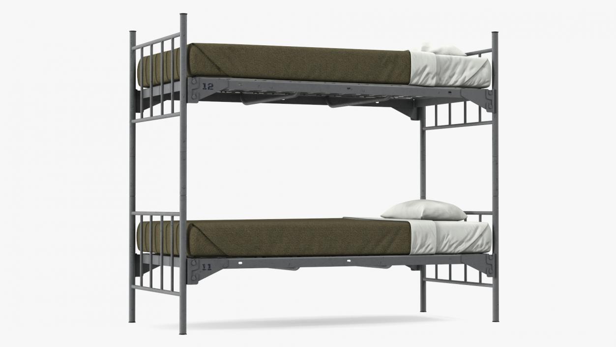 Military Bunk Bed Worn 3D