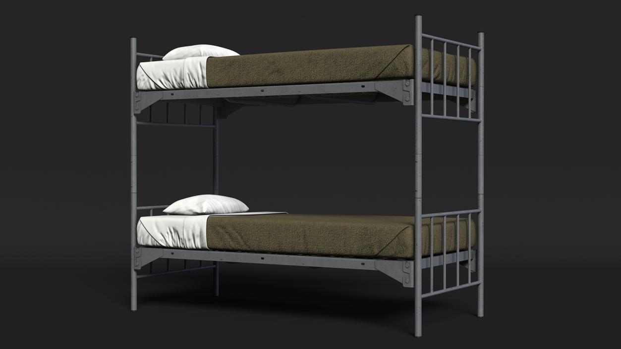 Military Bunk Bed Worn 3D