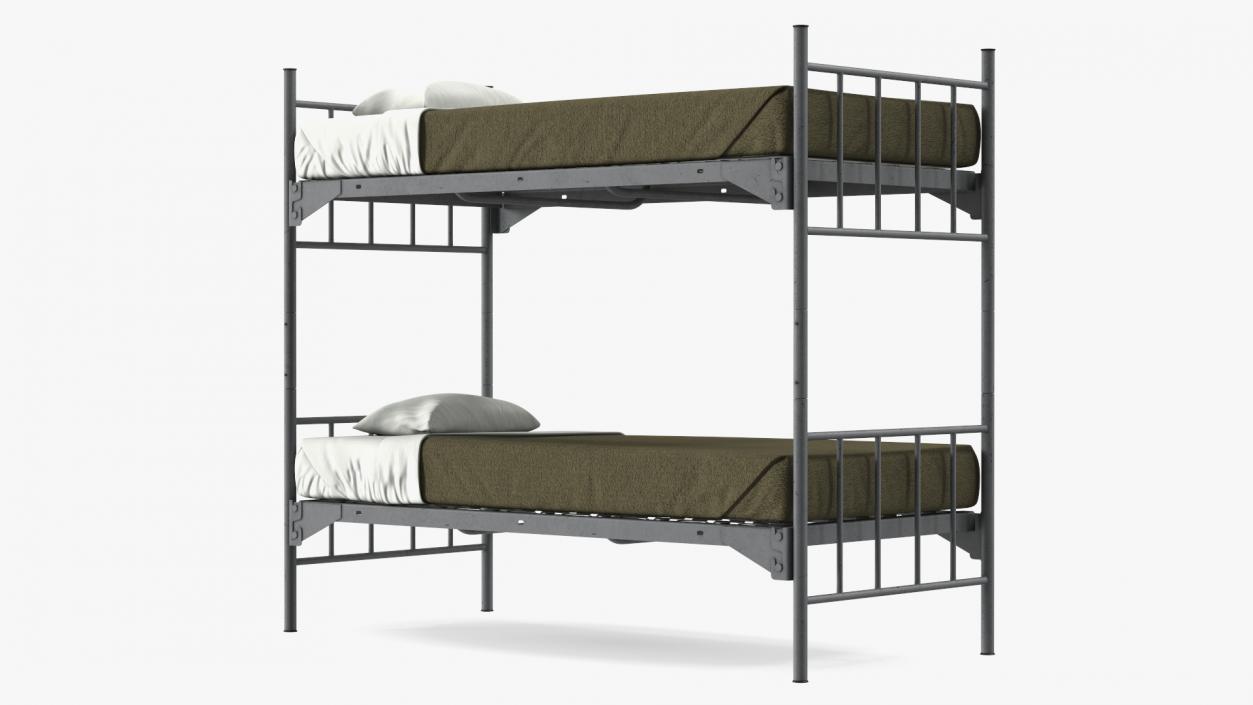 Military Bunk Bed Worn 3D