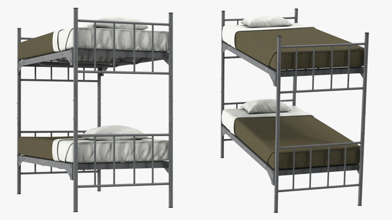 Military Bunk Bed Worn 3D