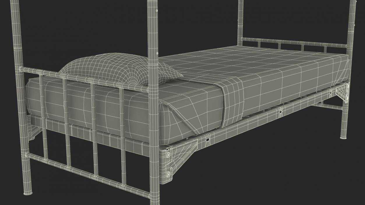 Military Bunk Bed Worn 3D