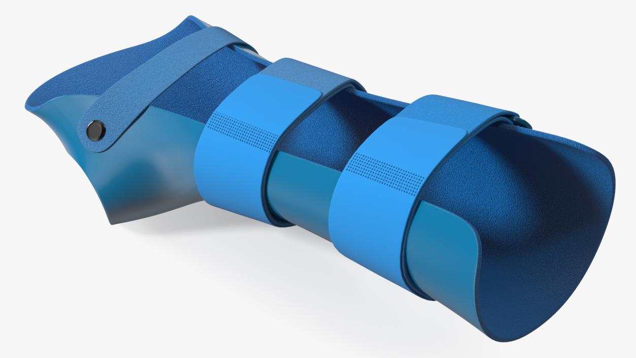 Resting Hand Splint Blue 3D model