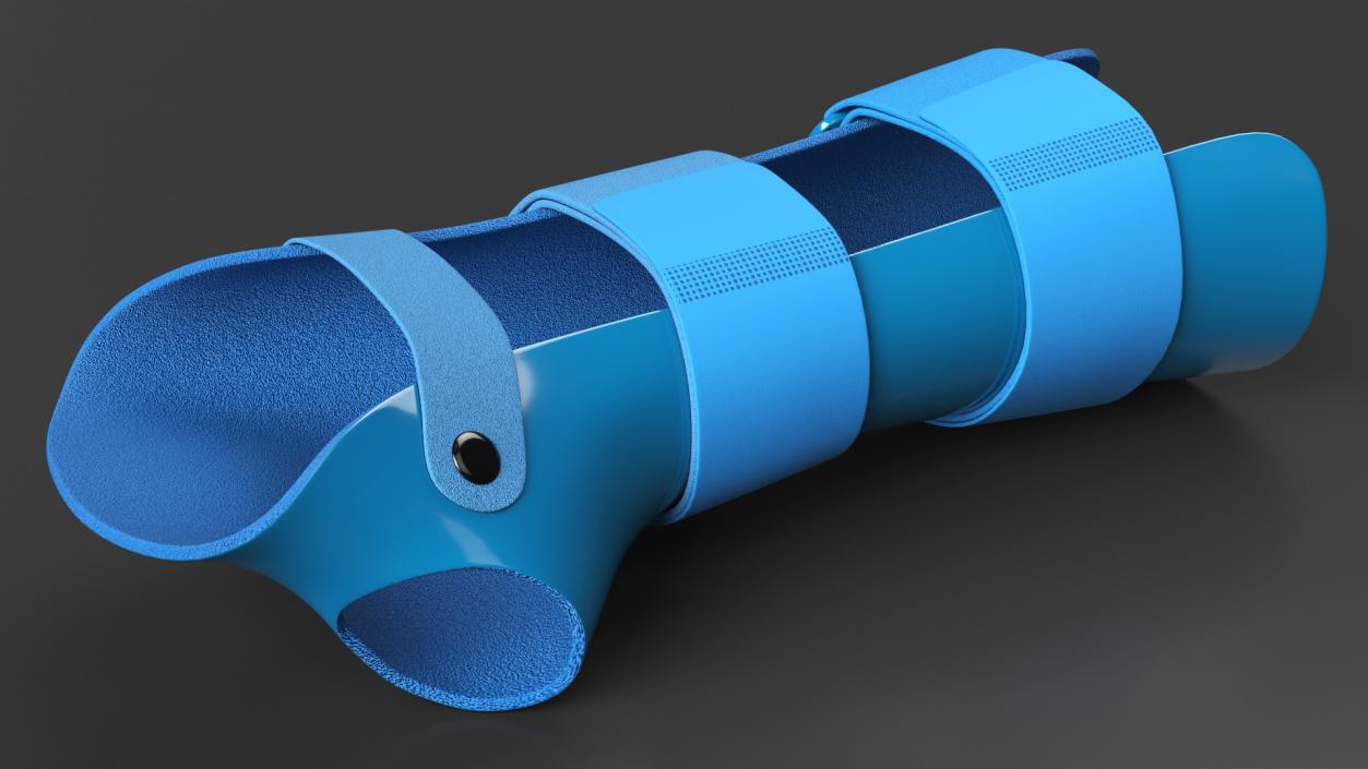 Resting Hand Splint Blue 3D model