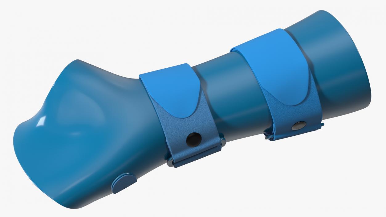 Resting Hand Splint Blue 3D model