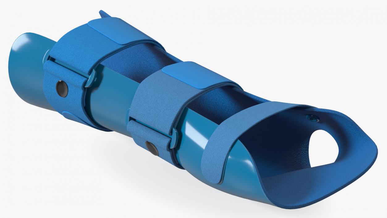 Resting Hand Splint Blue 3D model