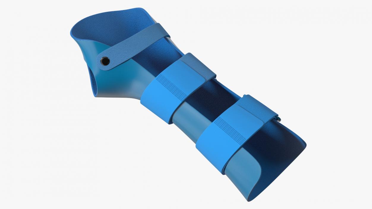 Resting Hand Splint Blue 3D model