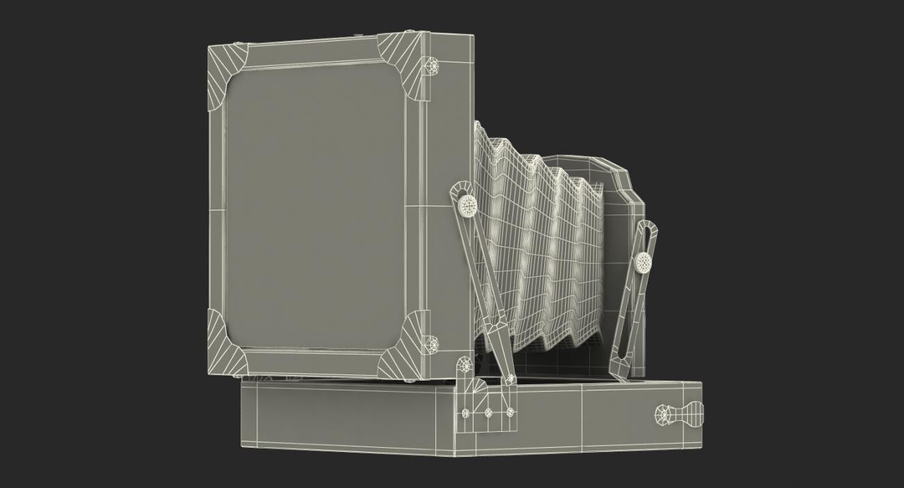 Antique Folding Camera 3D