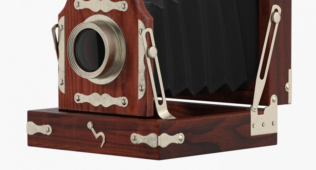 Antique Folding Camera 3D