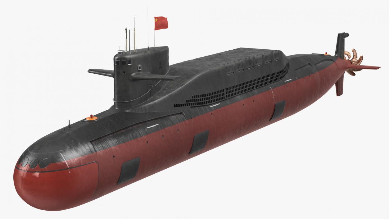 3D Jin Class Ballistic Missile Submarine Type 094