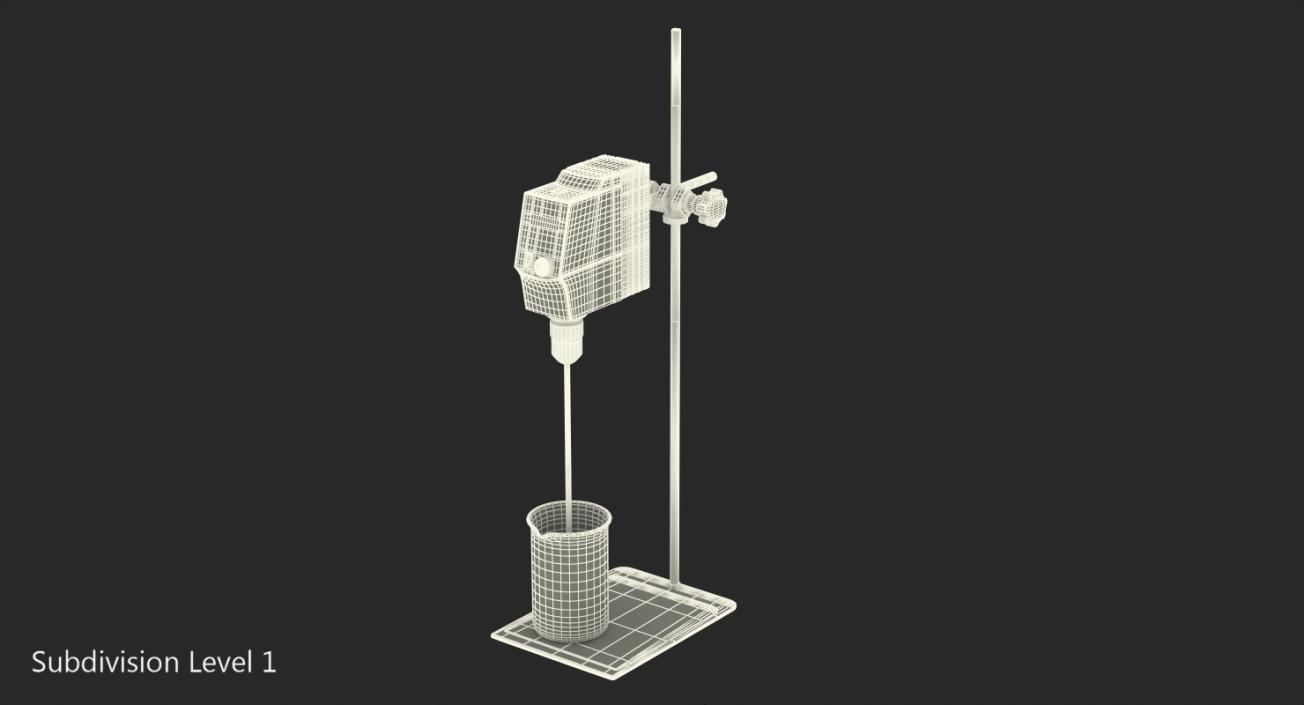 Digital Overhead Stirrer SCILOGEX OS20S 3D model