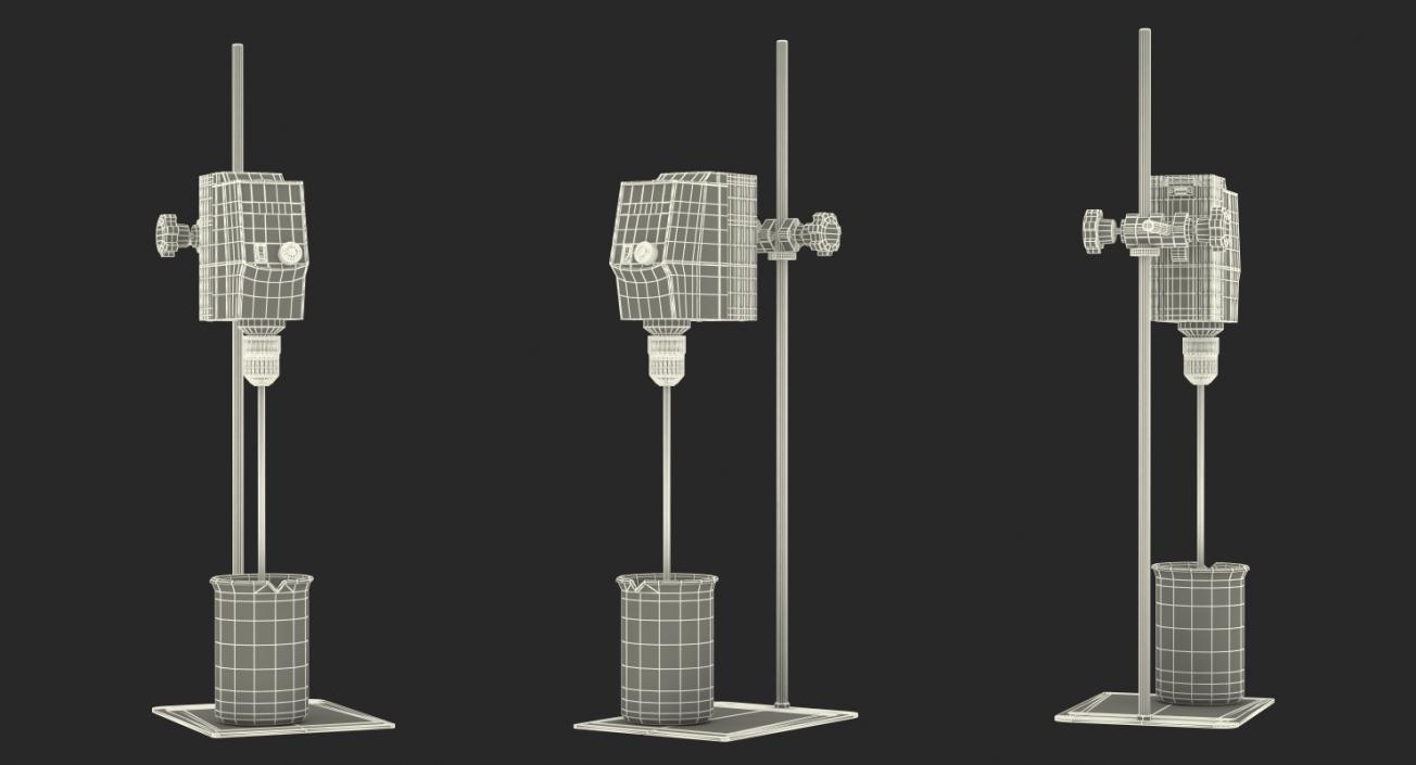 Digital Overhead Stirrer SCILOGEX OS20S 3D model