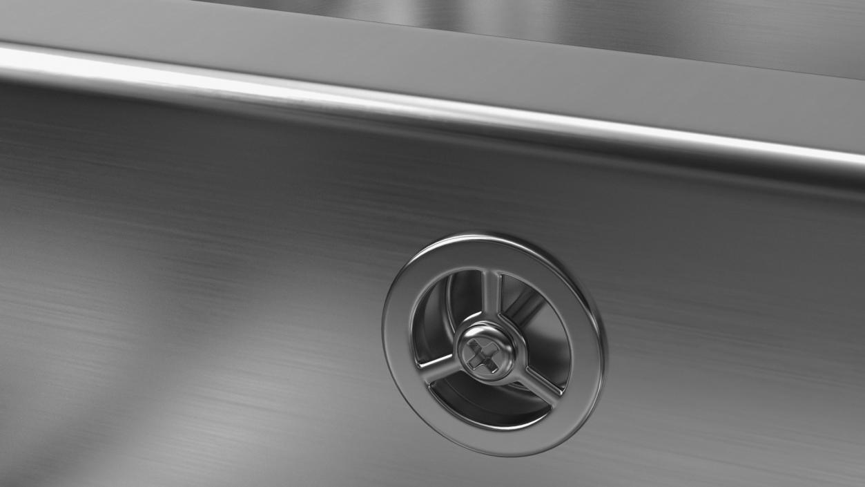 3D model Undermount Double Bowl Kitchen Sink