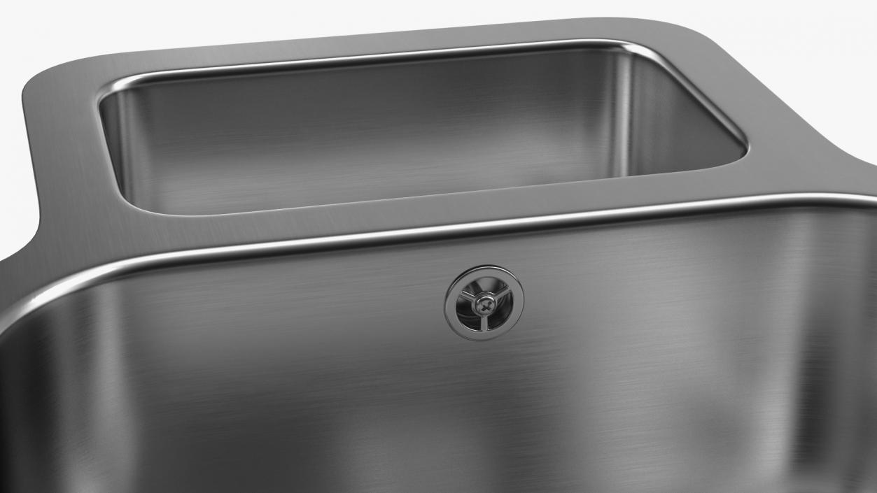 3D model Undermount Double Bowl Kitchen Sink